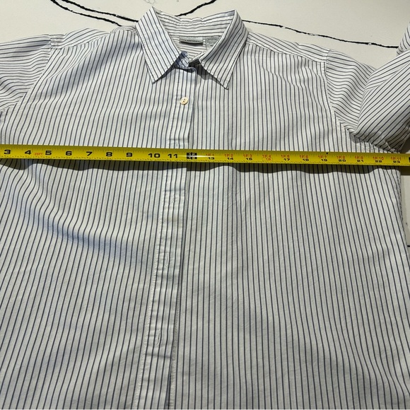 Chico’s shirt in white with pale blue stripes - Picture 6 of 7